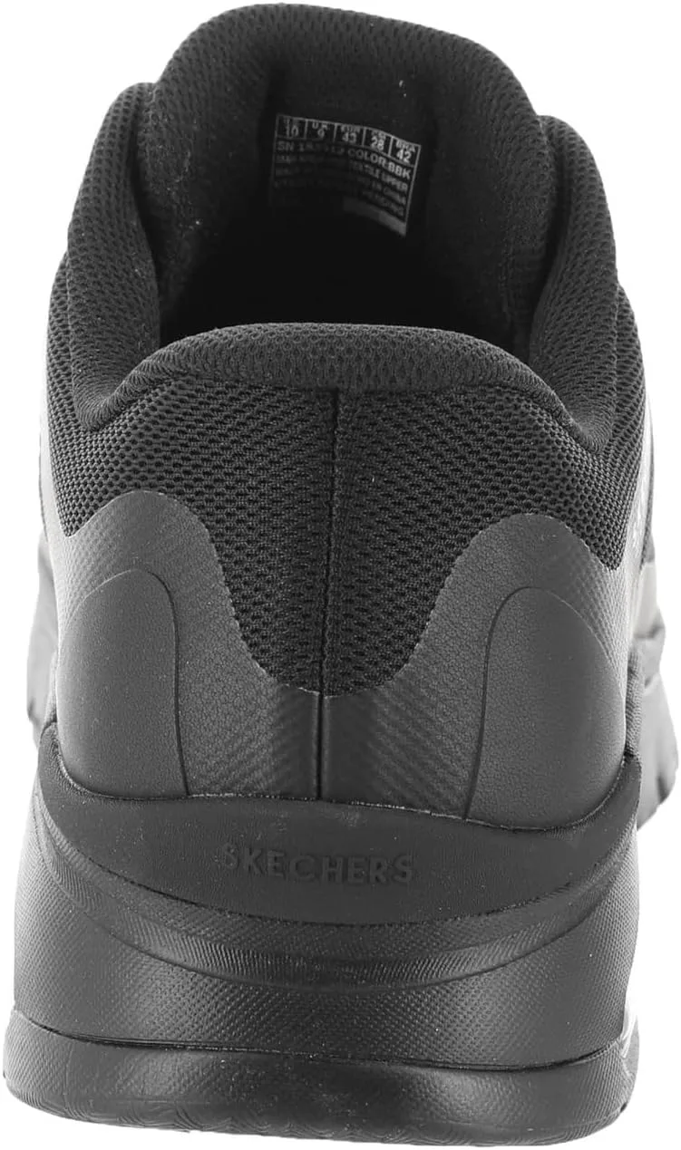 Мужские рабочие кроссовки Skechers Uno Sr Sutal на шнуровке Skech Air 200054 P, черный — фото 4