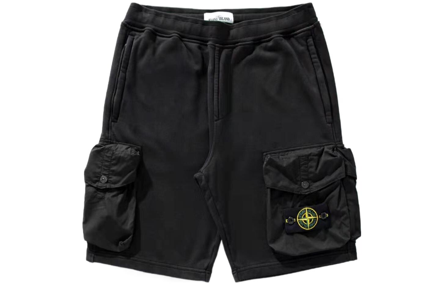 

STONE ISLAND Мужские шорты карго, цвет Black