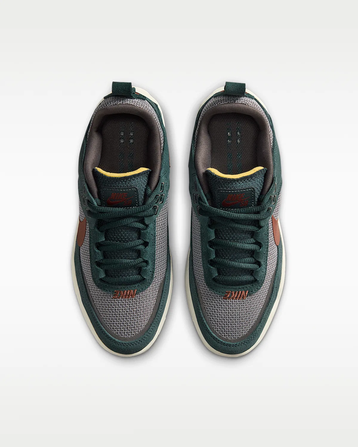 Кроссовки для скейтбординга Nike SB Day One для старших детей, Seaweed/Medium Ash/Sail/Red Sepia — фото 4