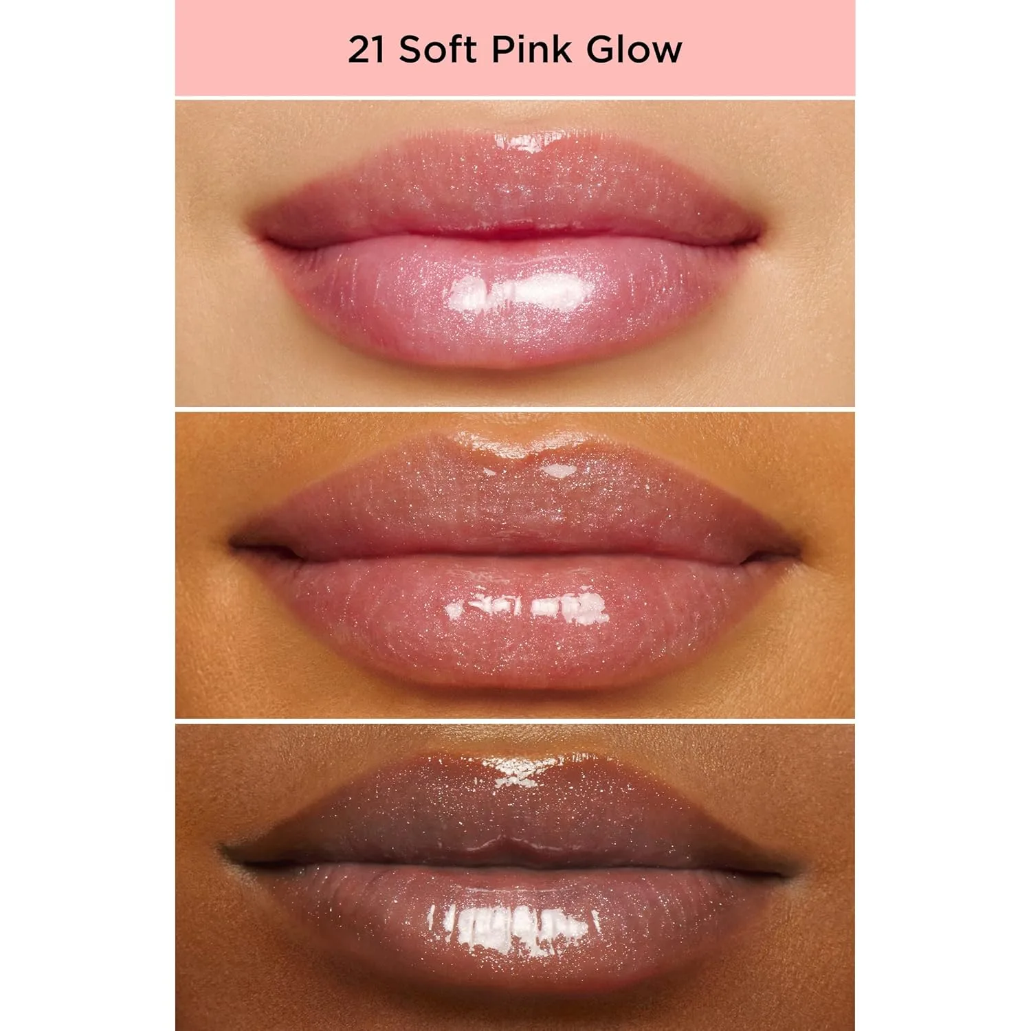 Clarins Lip Perfector, 01 Rose Shimmer и 21 Soft Pink, набор из 2 блесков для губ с уходом — фото 3
