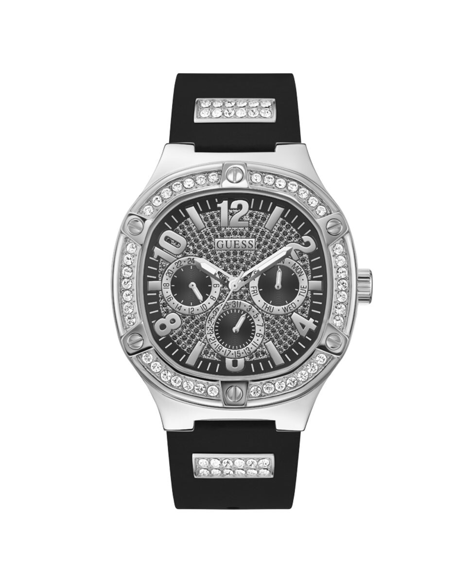 

Мужские часы Duke GW0641G1 из силикона, с черным ремешком Guess, черный