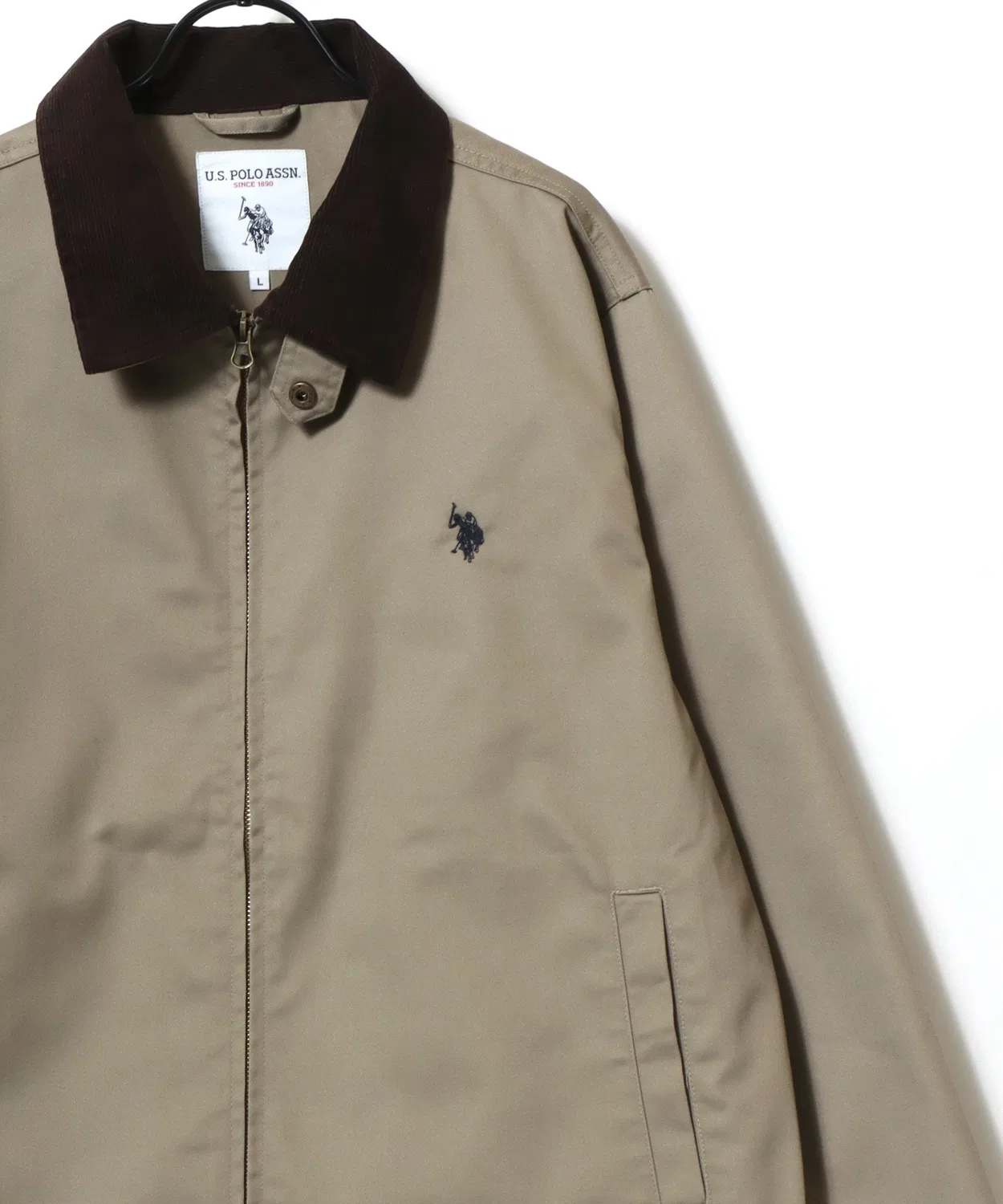 Куртка охотничья U.S. POLO ASSN. оверсайз TC твил из полиэстера и хлопка, черная — фото 3