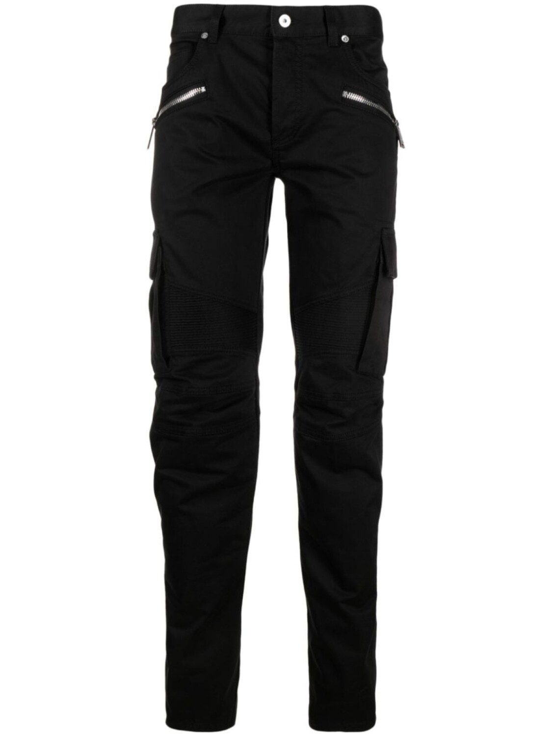 

Balmain широкие брюки с молниями, черный
