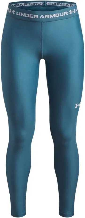 Леггинсы Under Armour Girls' HeatGear, Boundless Blue / White