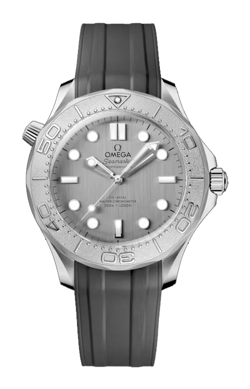 SEAMASTER DIVER 300M 42 ММ, СТАЛЬ НА РЕЗИНОВОМ РЕМЕШКЕ - 210.32.42.20.06.002 OMEGA, черный
