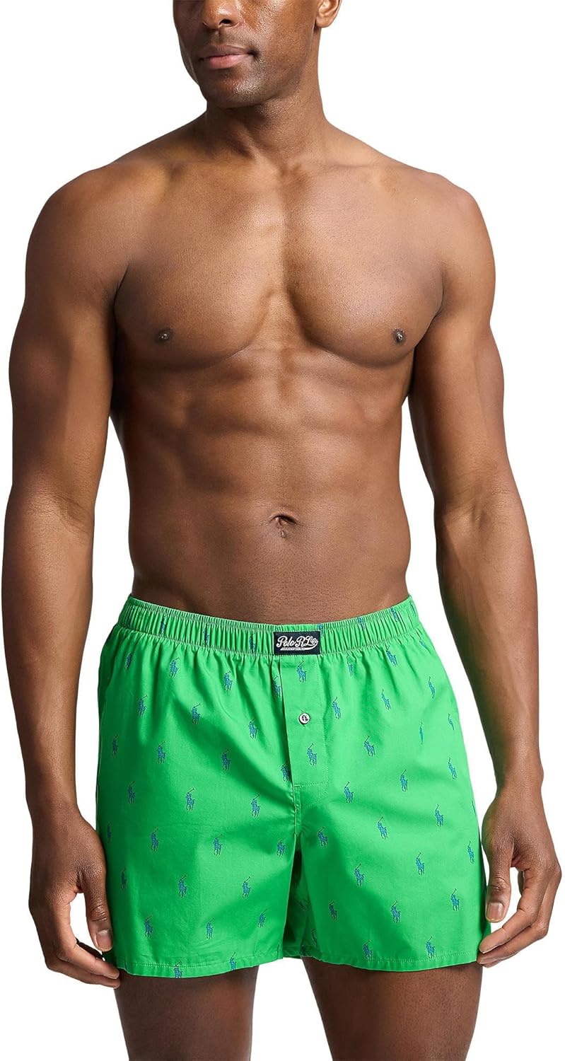 

Мужские тканые боксеры POLO RALPH LAUREN, Grasshopper Green