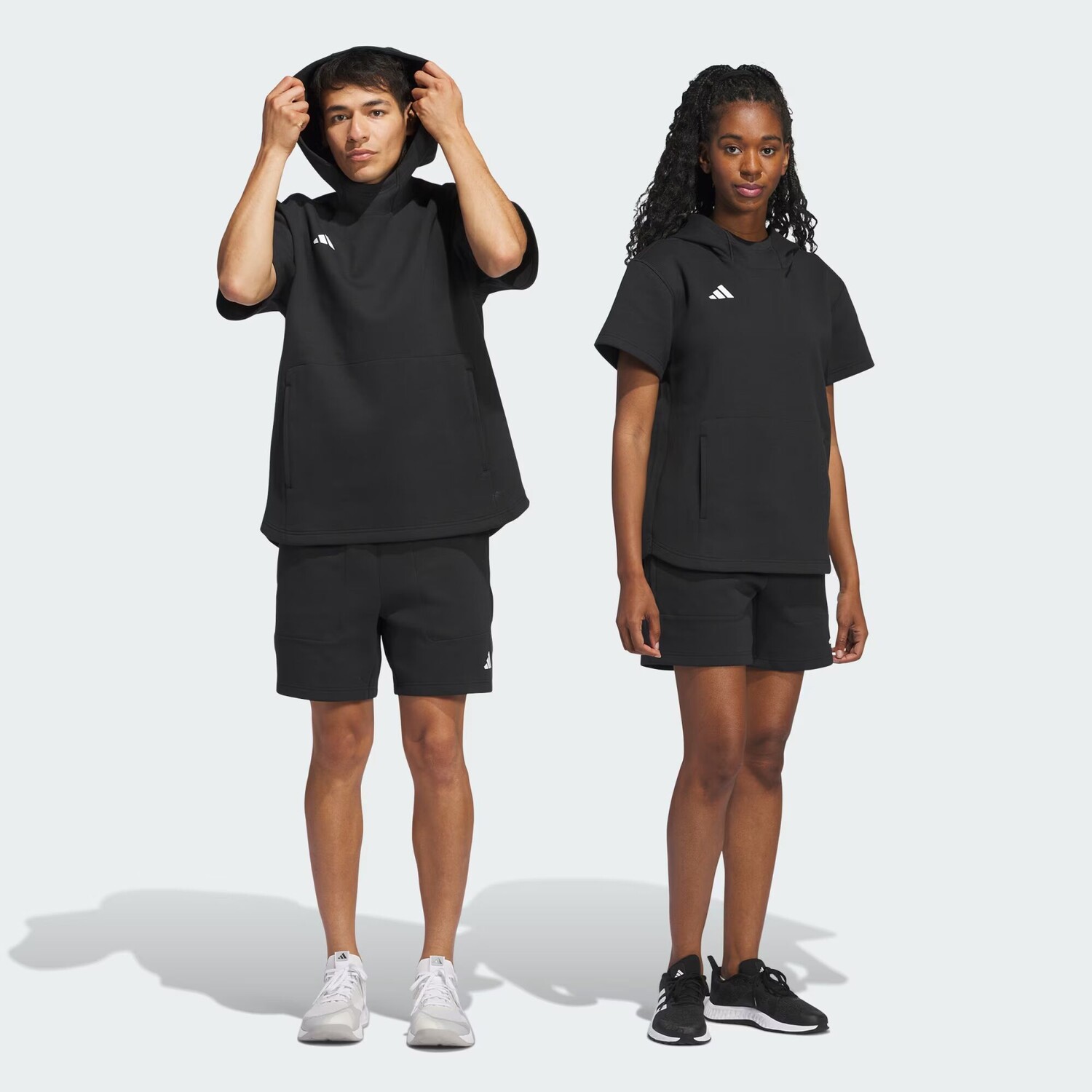 

Толстовка с короткими рукавами Dugout (гендерно-нейтральная) Adidas, цвет Black