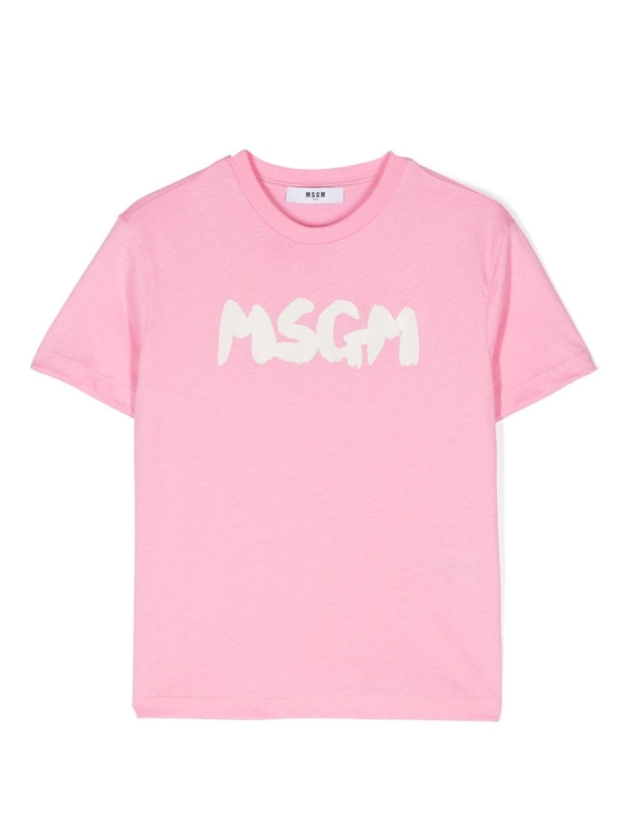 

MSGM Kids футболка с логотипом, розовый