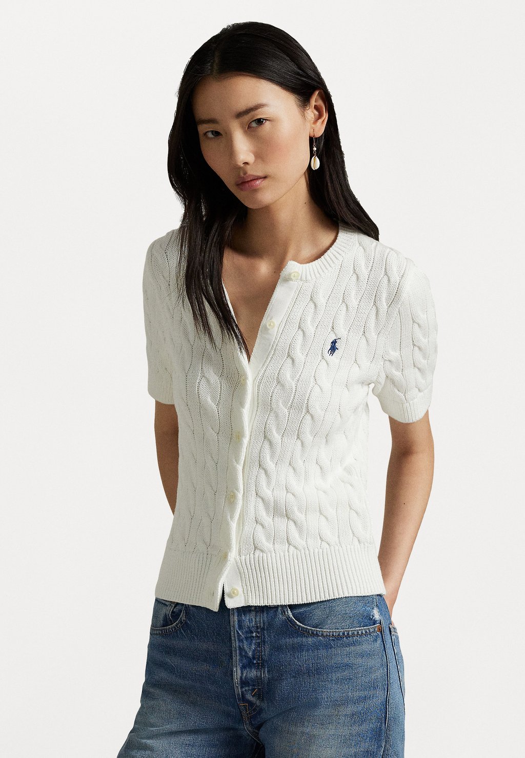 

Кардиган COTTON SWEATER CARDIGAN Polo Ralph Lauren, белый