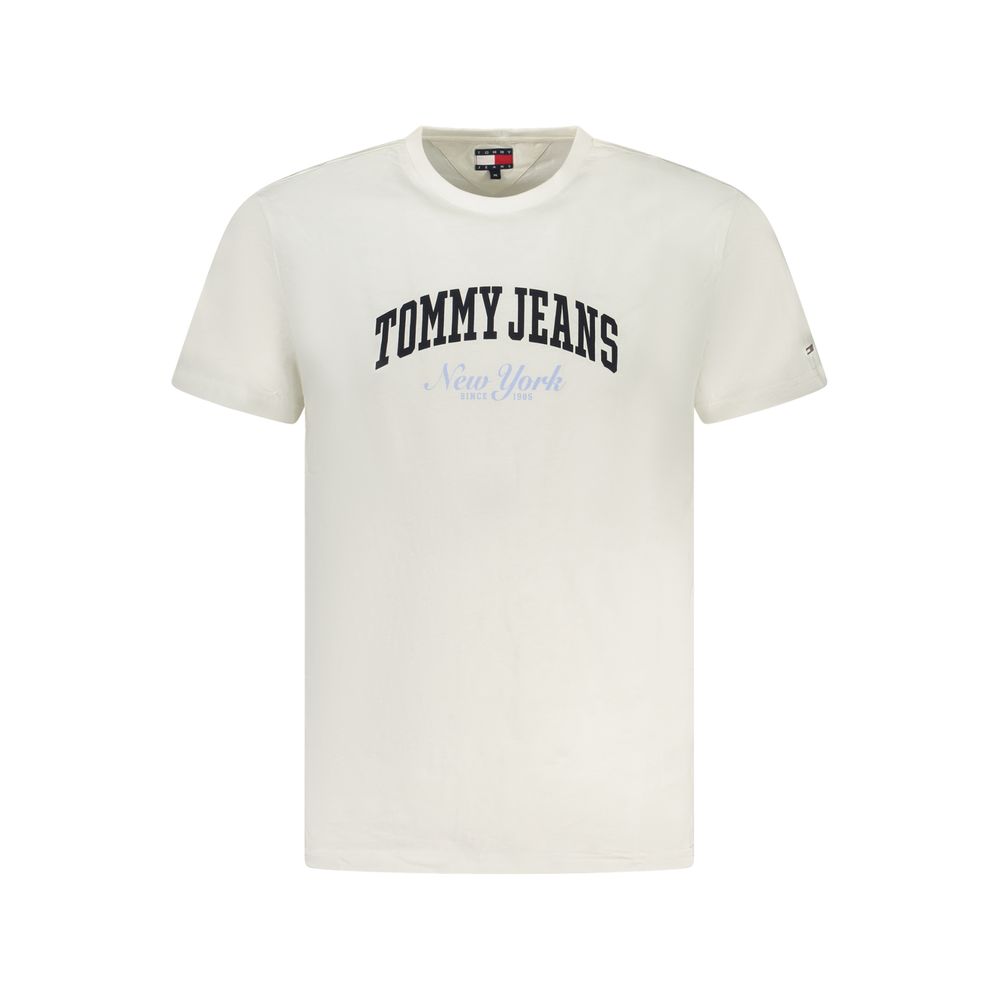 

Белая хлопковая мужская футболка Tommy Hilfiger, White