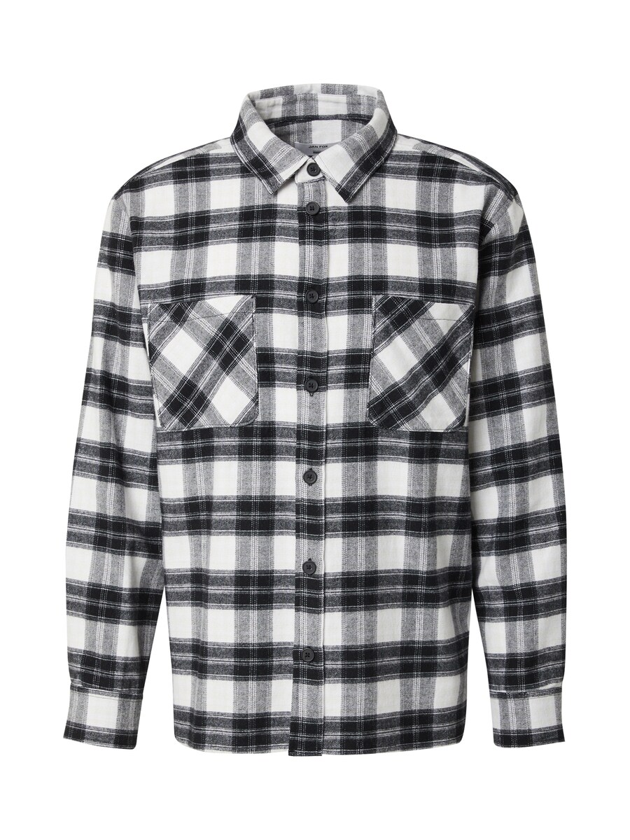 

Рубашка обычного кроя на пуговицах DAN FOX APPAREL Mattes, черный/белый