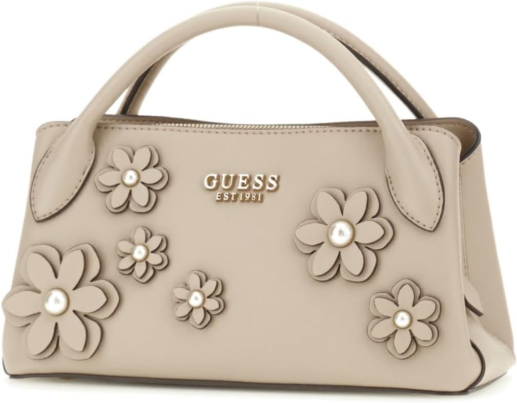 

GUESS женская сумка Zaria Small Girlfriend Satchel, Simply Taupe