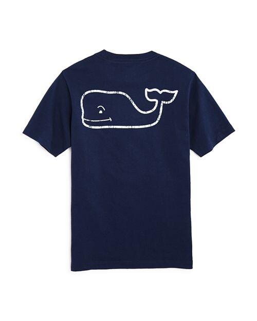 

Винтажная футболка с карманом «кит» для мальчиков Vineyard Vines, цвет Blue
