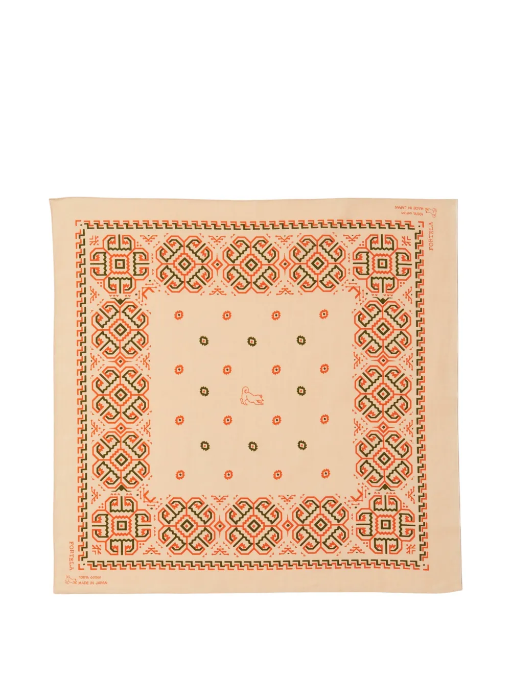 

Хлопковая бандана с принтом "Ikara" Fortela, бежевый