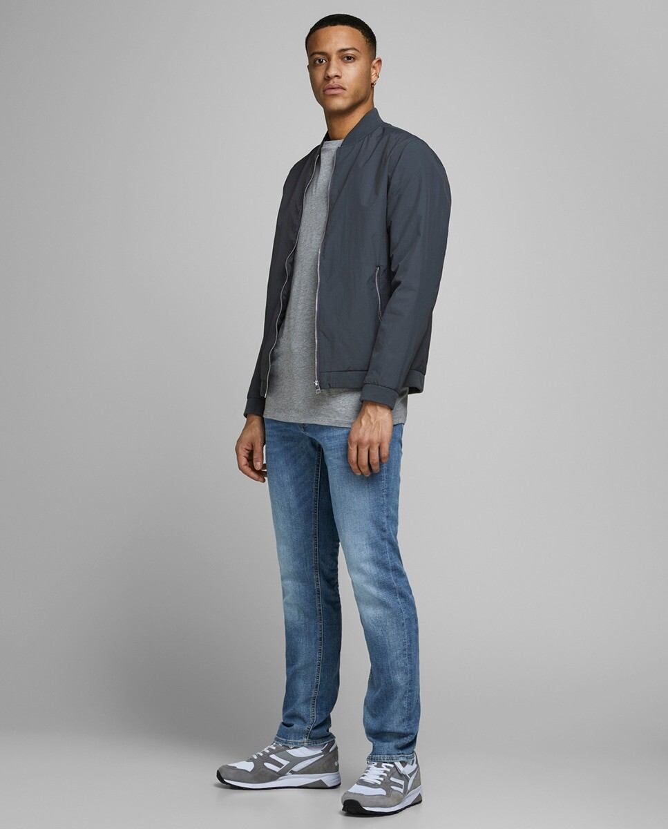 

Узкие прямые мужские джинсы Tim Jack & Jones, синий