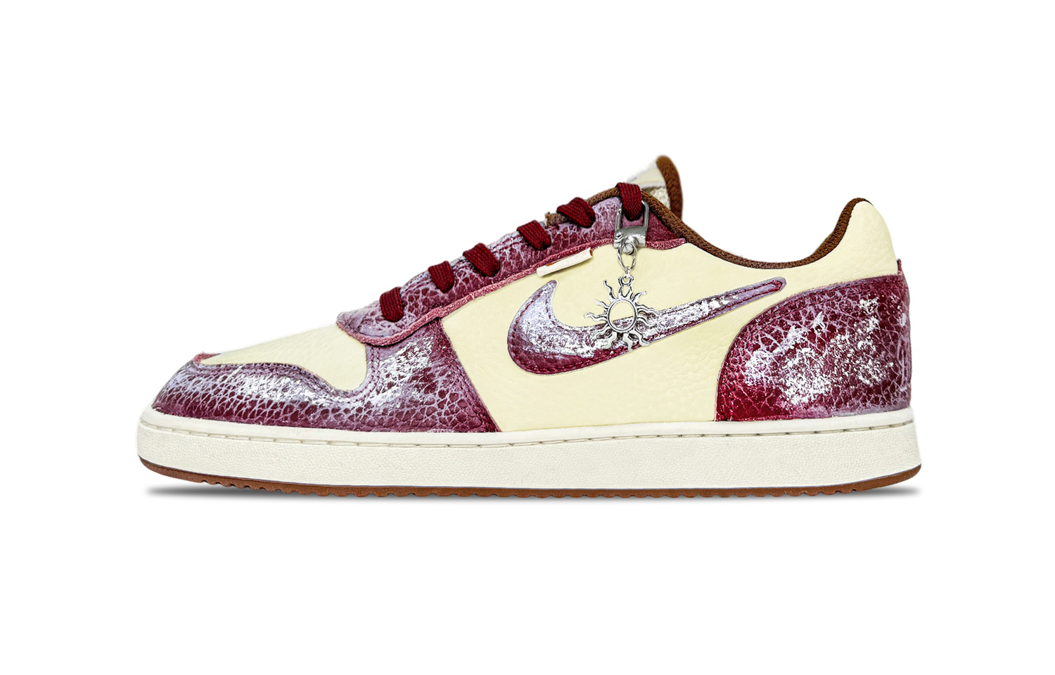 

Nike EBERNON Apollo, The Sun God, устойчивые к истиранию низкие кроссовки для скейтбординга мужские, бежево-красные