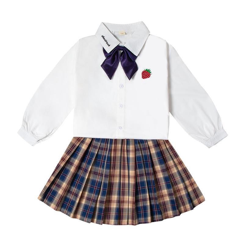 

PROTECTCAMEL Детский комплект из двух предметов: юбка с лацканом, умеренно короткий