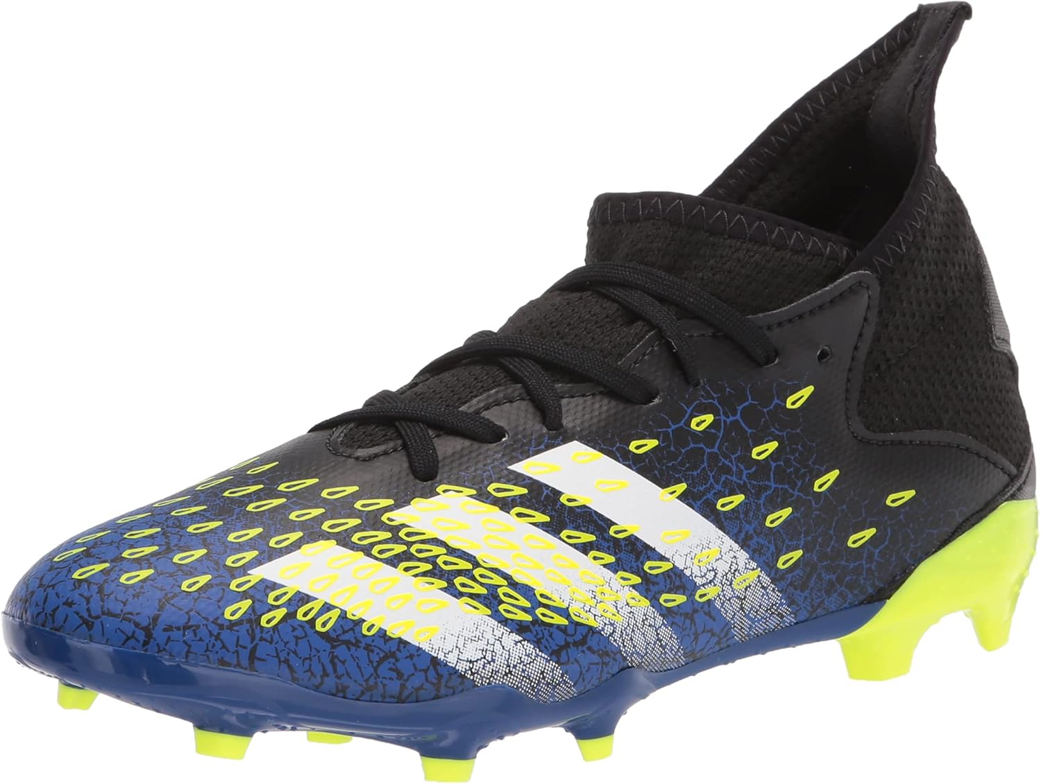 

Футбольные бутсы для твердого покрытия adidas Predator Freak .3 без шнурков, мужские, белый/черный/желтый