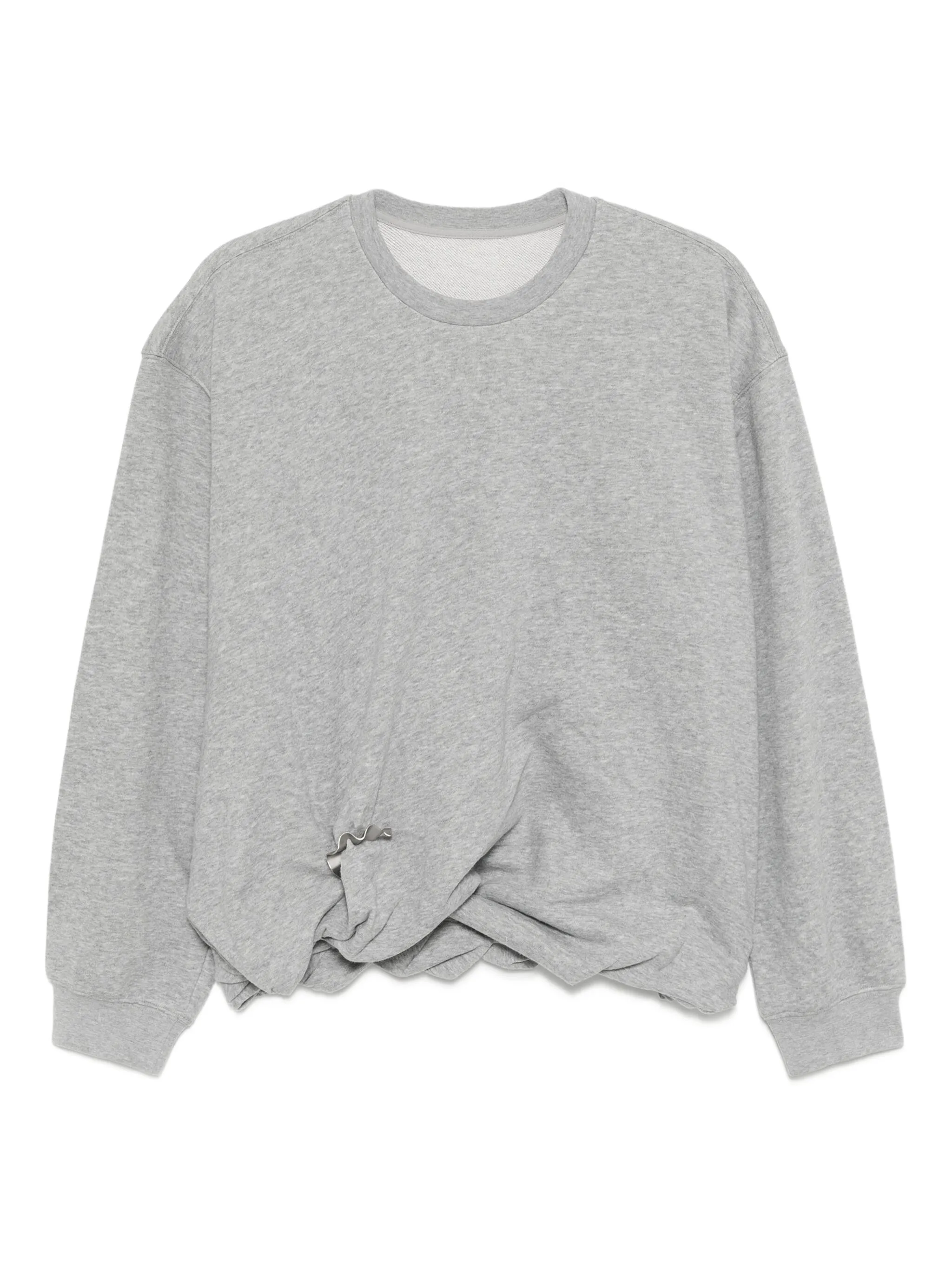 

Пуловер с нашивкой-логотипом Jnby, серый