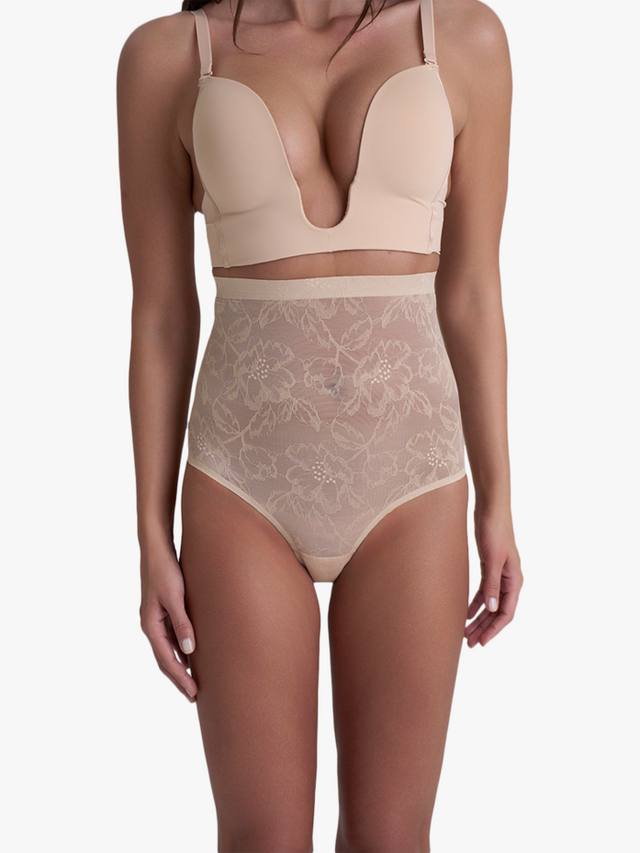 

Кружевные бриджи с высокой талией для коррекции фигуры Bye Bra, Beige