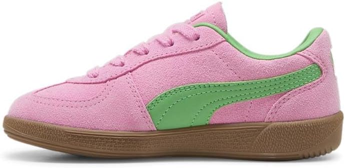Детские кроссовки Puma Unisex-Child Palermo (для малышей), зеленый/розовый — фото 3