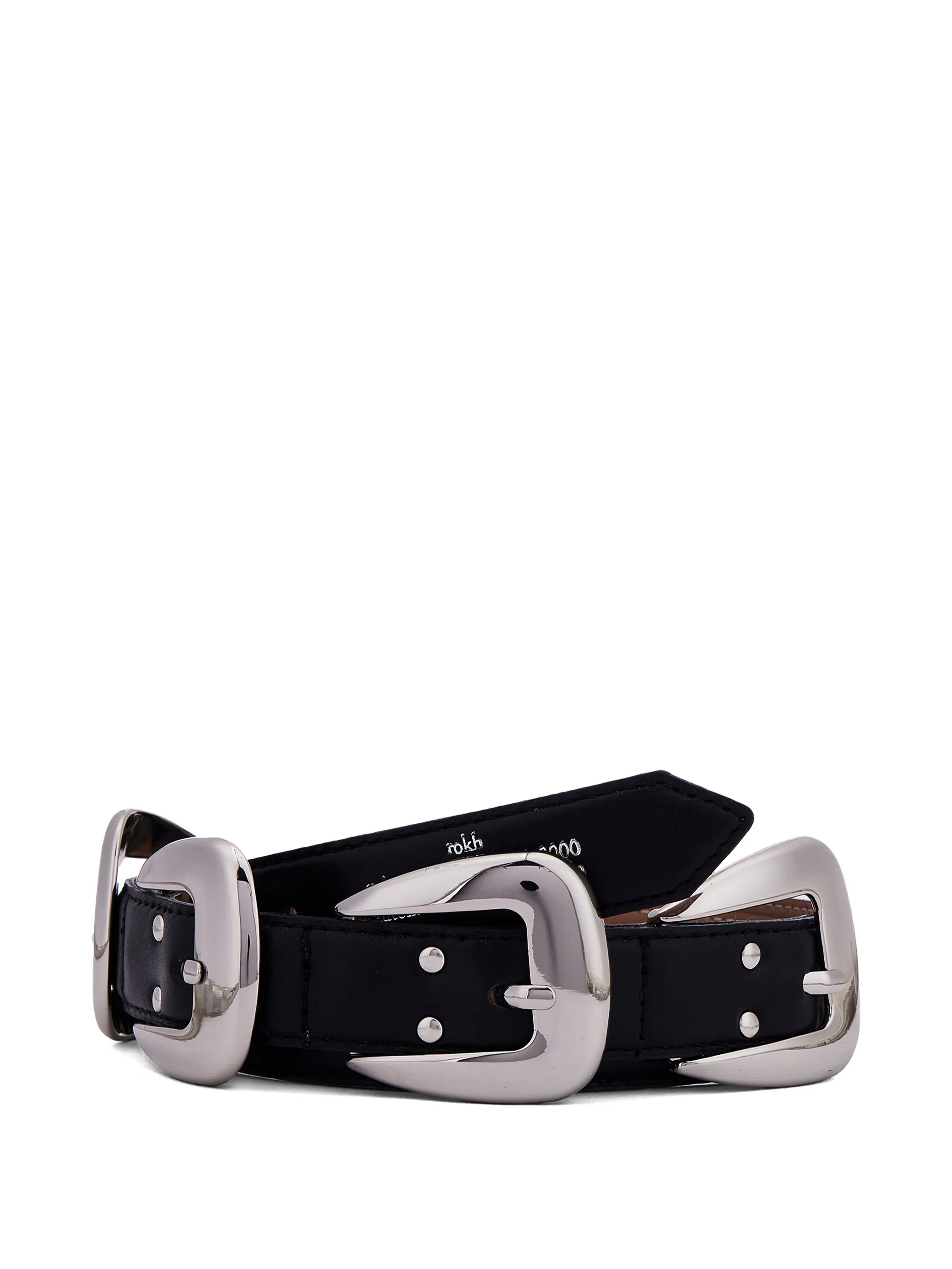 

Ремень с пряжками Rokh, черный