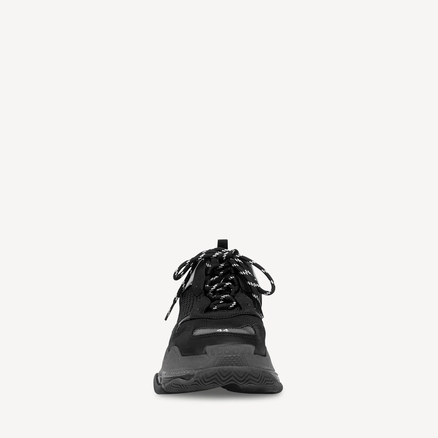 BALENCIAGA Мужские кроссовки Triple S с прозрачной подошвой, черные — фото 2