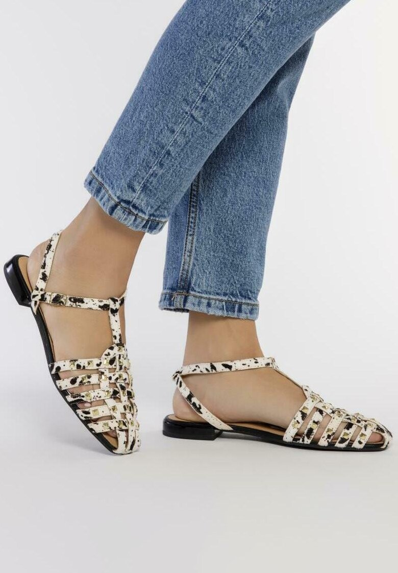 

Сандалии Style Cangrejeras De Con Animal Print Y Tachas Para Connerton Gioseppo, цвет vaca