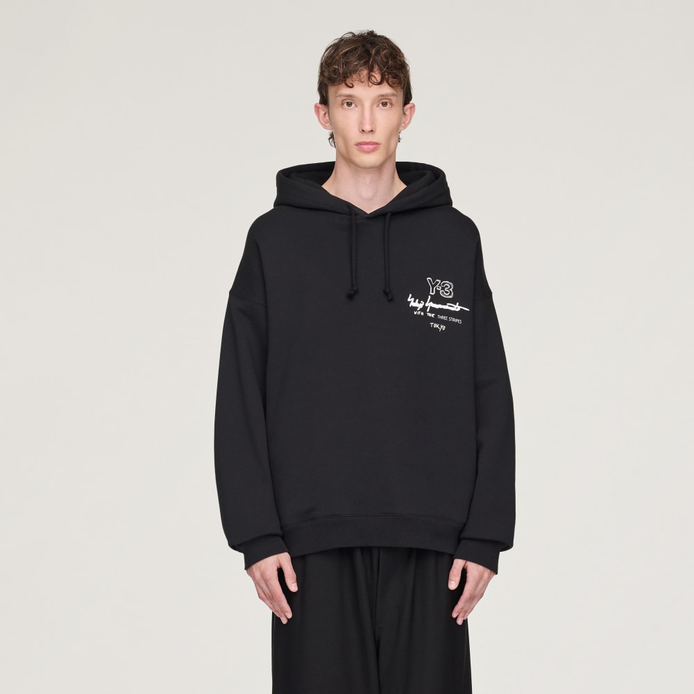 

Худи Adidas Y-3 Graphic FT Hoodie, черный