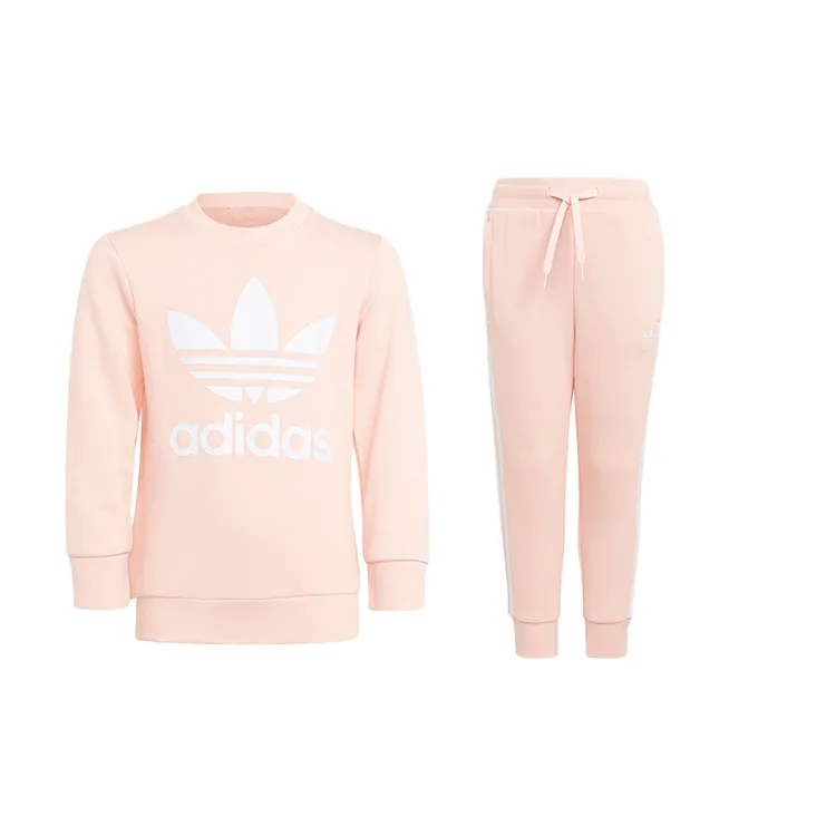 Adidas Originals Повседневный спортивный костюм для детей 3-7 лет, цвет hazy coral powder/white
