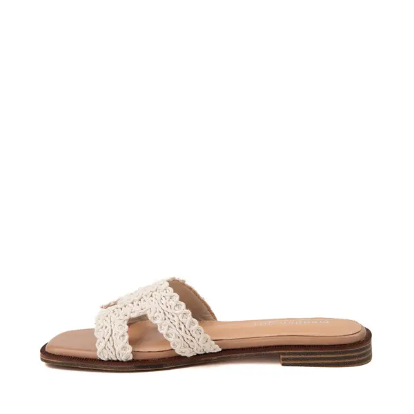 

Сандалии Womens Madden Girl Harmony Crochet H-Strap Slide Sandal, цвет Natural