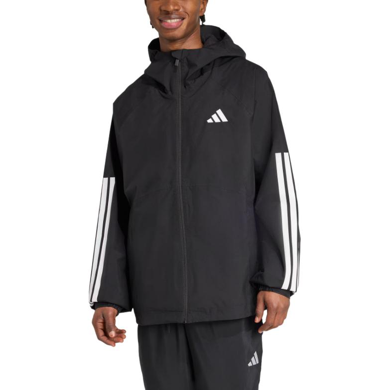 Adidas Ветровка мужская непромокаемая непродуваемая, Black — фото 3