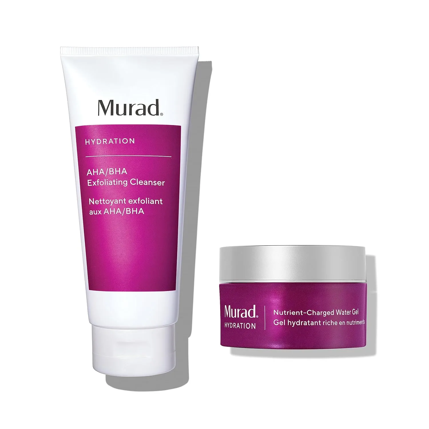Набор Murad Smooth & Replenish Value Set - 2 полноразмерных средства  - очищающее средство с AHA/BHA кислотами и увлажняющий гель на водной основе. — фото 2