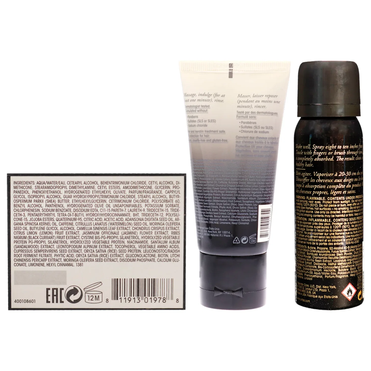 Набор Gold Lust от Oribe, включающий сухой шампунь, восстанавливающий кондиционер и преображающую маску (3 предмета, для мужчин и женщин): лак для волос (37 г), кондиционер (47 г), маска (150 г) — фото 3