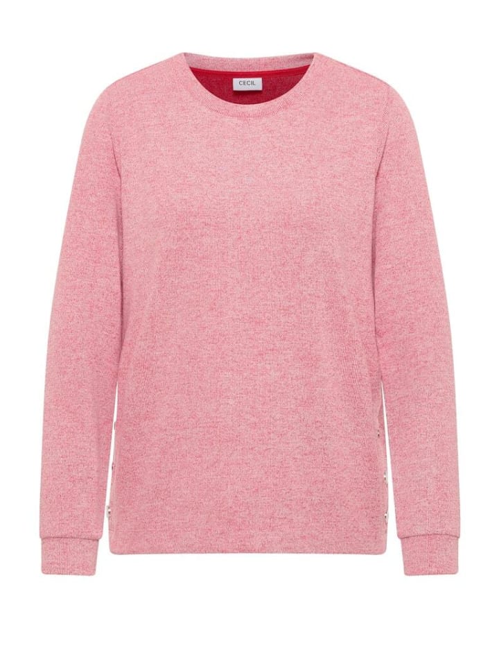 

Рубашка с длинными рукавами из огненно-красного меланжа Cecil