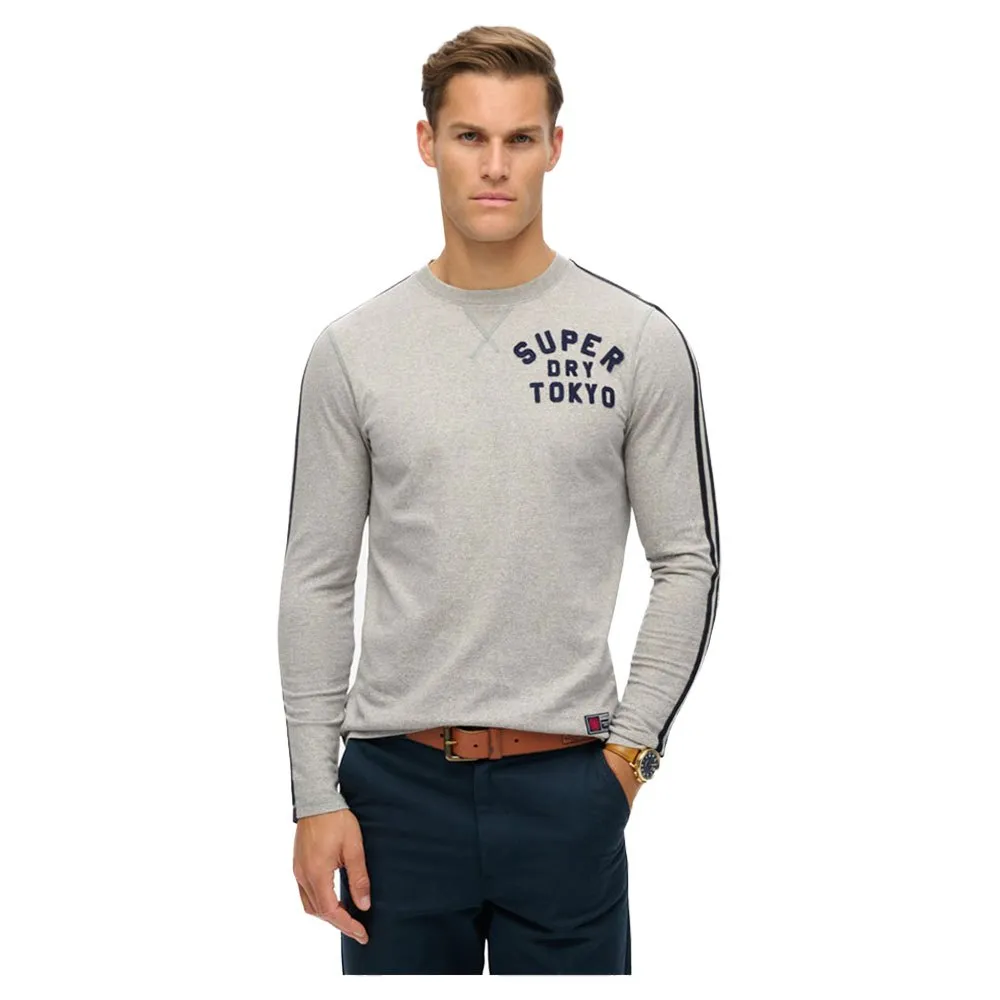 

Футболка Superdry Vintage Athletic long sleeve, серый
