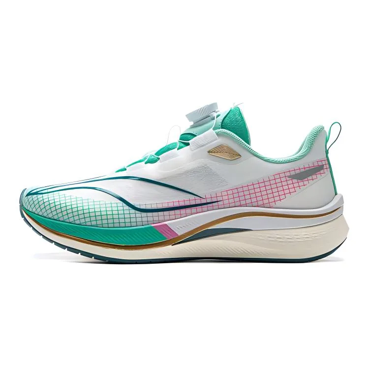 YOUNG Li-Ning YOUNG Red Hare 7 PRO YOUNG детские кроссовки для бега с низким верхом, устойчивые к истиранию, зеленые и белые