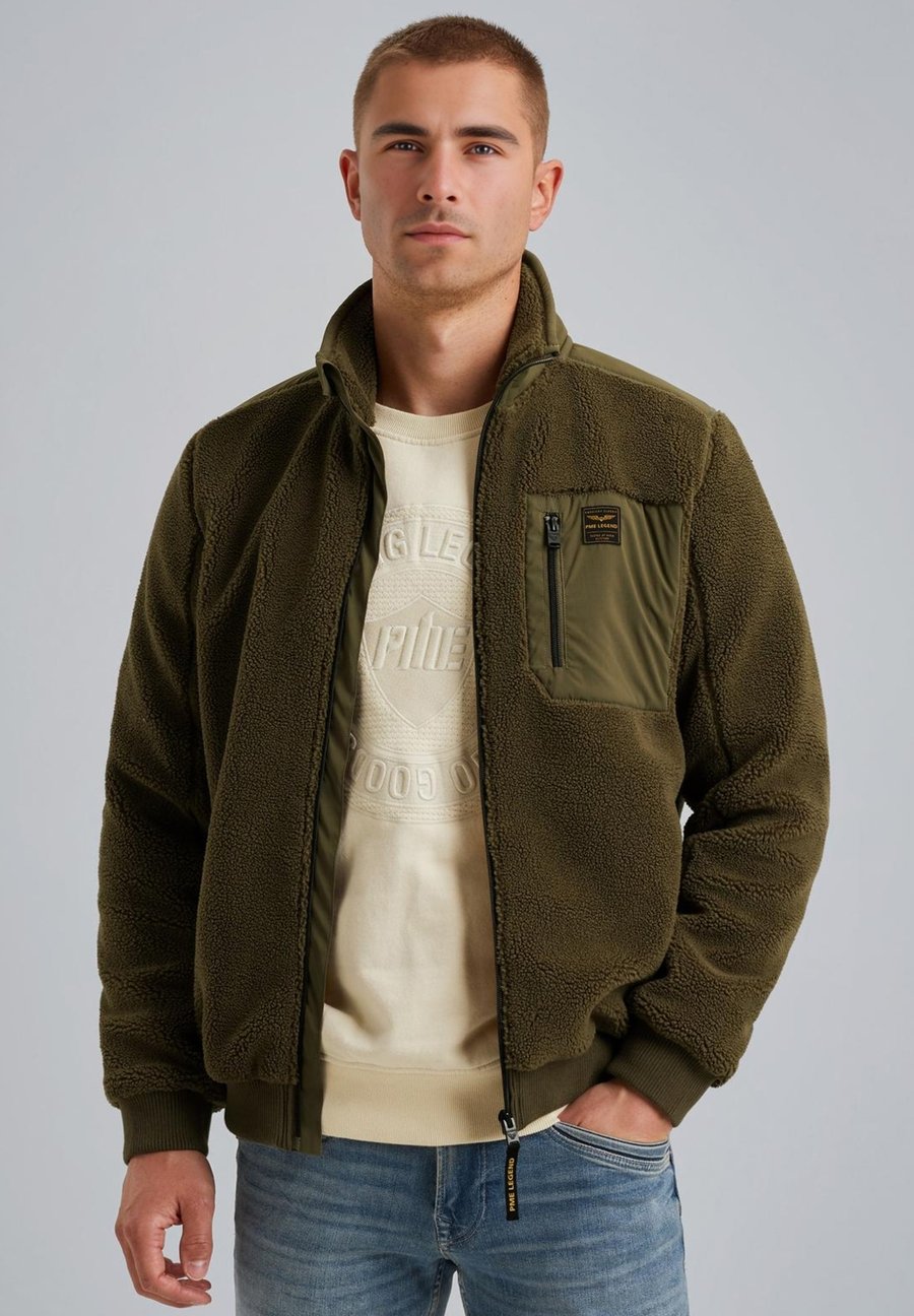 

Флисовая куртка PME Legend HYBRID MIT REISSVERSCHLUSS, Dusky Green/Green