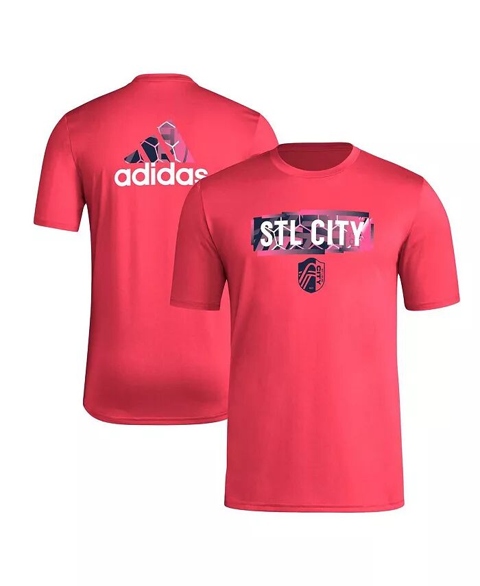 

Мужская красная футболка St. Louis City SC Local Pop AEROREADY adidas