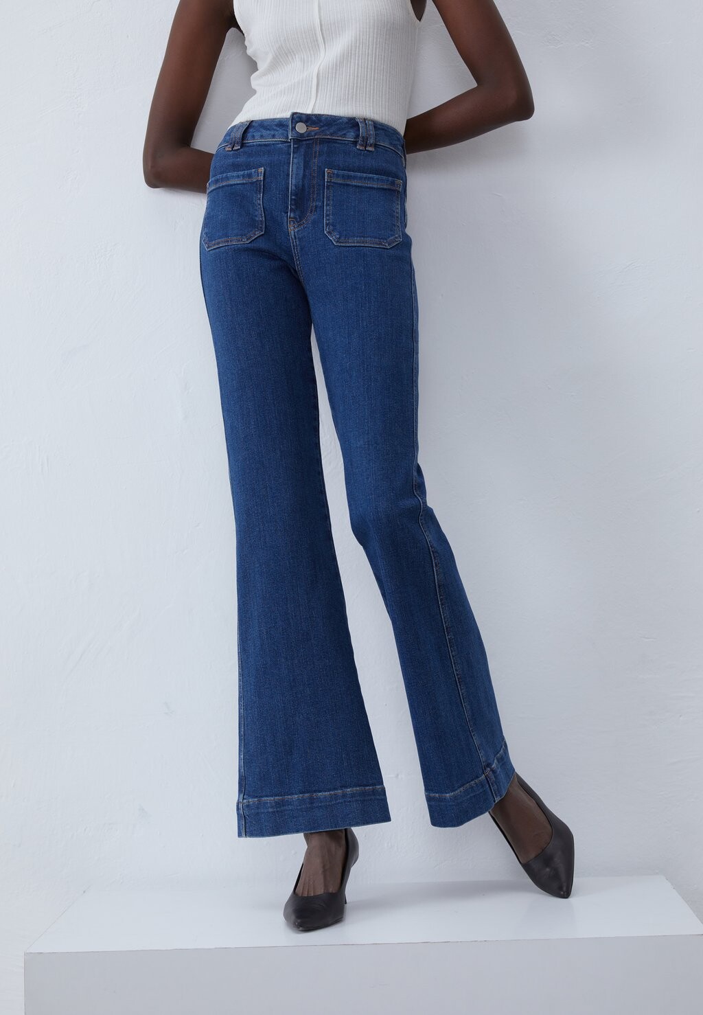 

Джинсы-клеш Anna Field, цвет dark blue denim