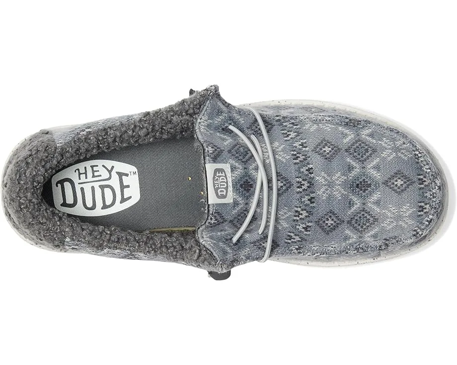 Кроссовки Hey Dude Wally Sweater, Monument Grey/Multi — фото 2