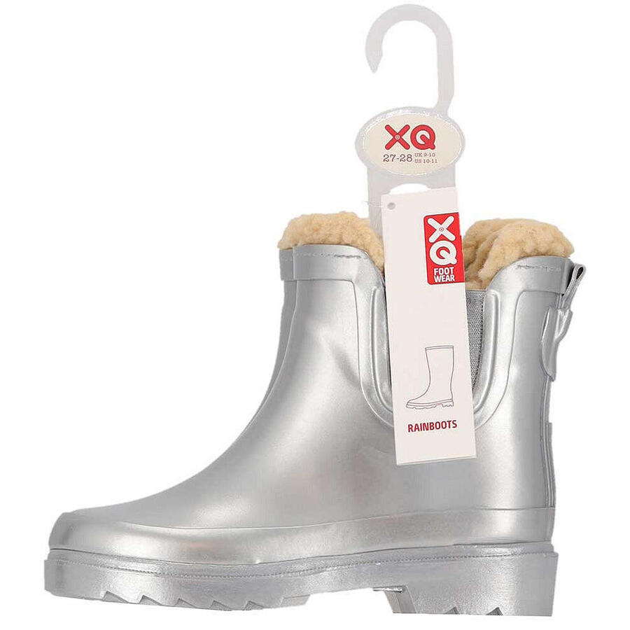 XQ FOOTWEAR Резиновые сапоги Челси для детей — унисекс — подкладка из искусственного меха — 100% резина — фото 4