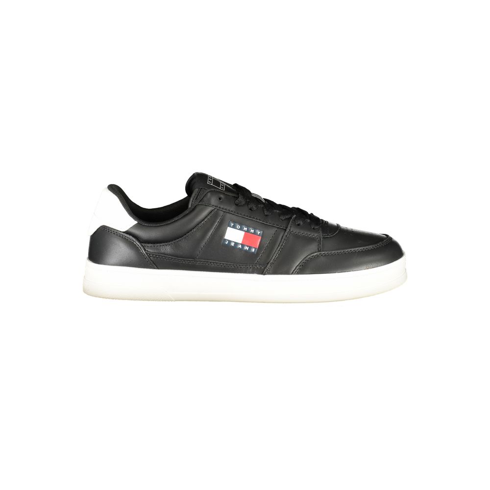 

Черные кожаные мужские кроссовки Tommy Hilfiger
