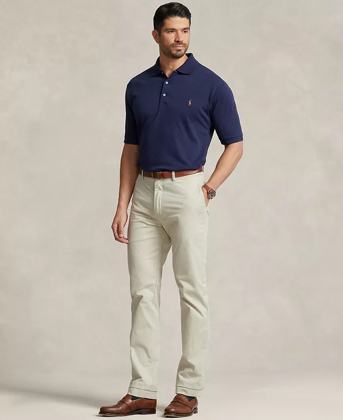 Мужская поло Big & Tall Classic Fit из мягкого хлопка Polo Ralph Lauren, синий — фото 2