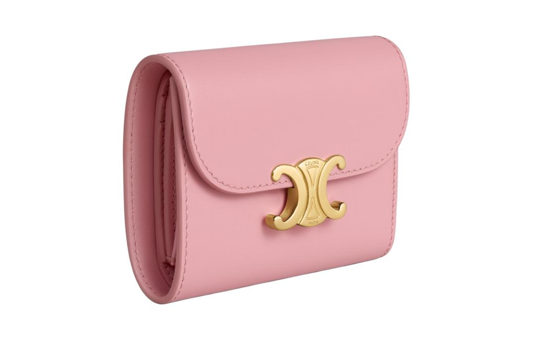 Кошелёк-кардхолдер Triomphe Shiny Calfskin малый женский Rose CELINE, Set (Bag+Dust Bag) — фото 2