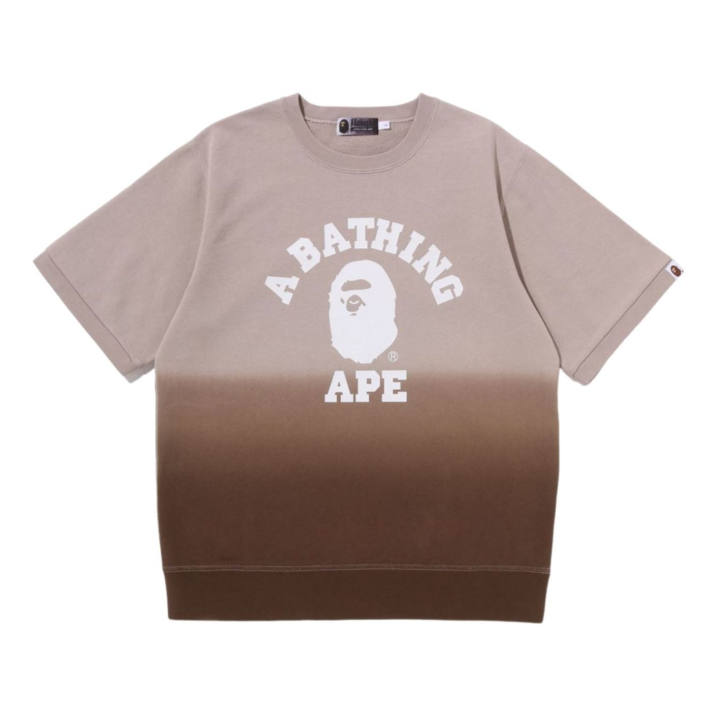 

Свитшот с круглым вырезом A Bathing Ape College Gradation S/S, коричневый