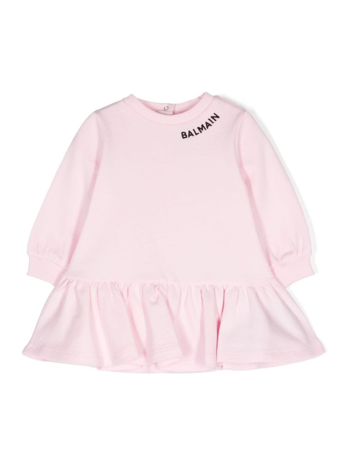 

Balmain Kids платье-толстовка с вышитым логотипом, розовый