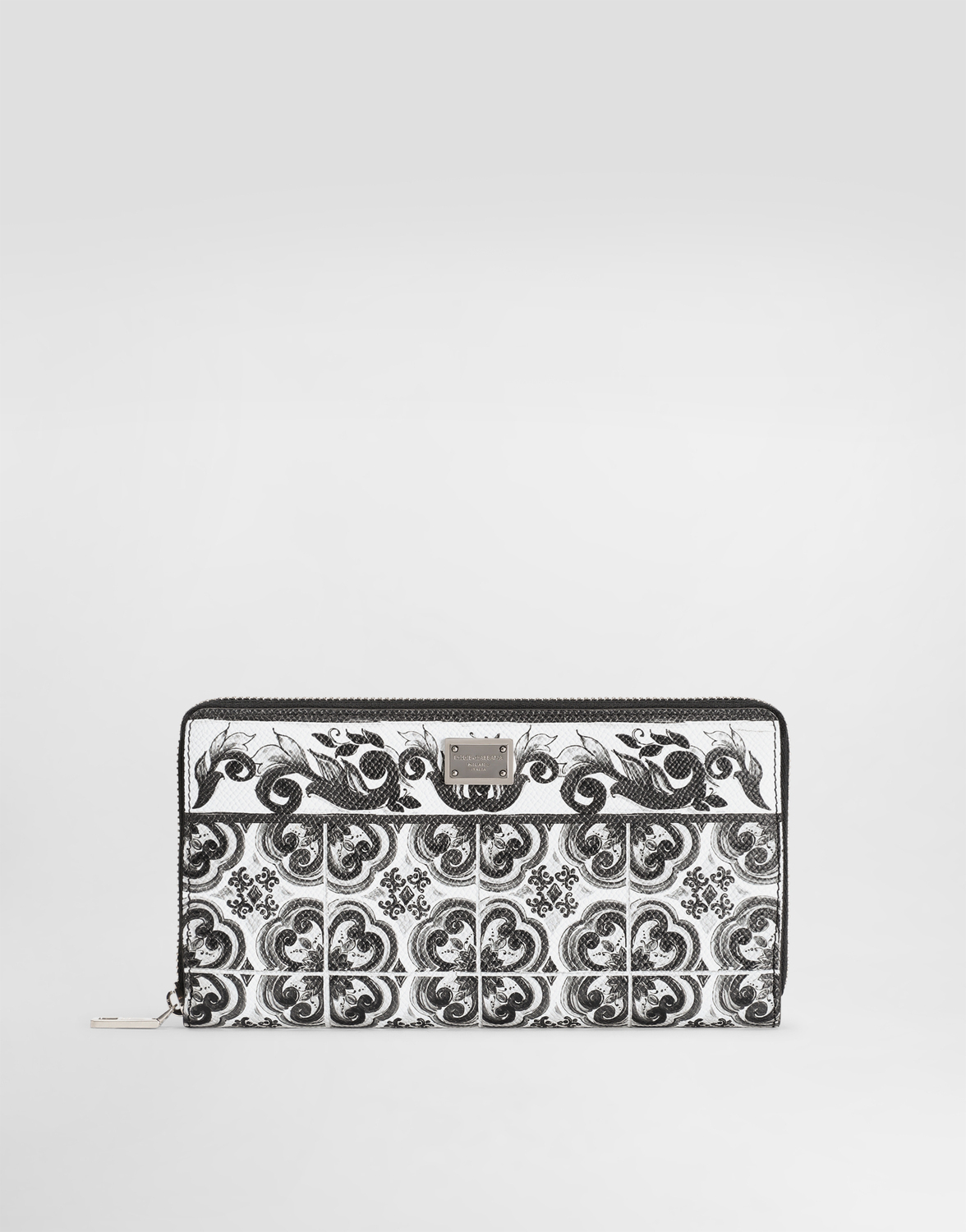 

Кошелек из телячьей кожи с принтом майолика Dolce & Gabbana, мультиколор