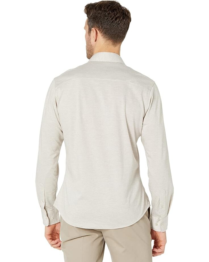 

Рубашка David Donahue Fusion Knit Shirt, цвет Dune