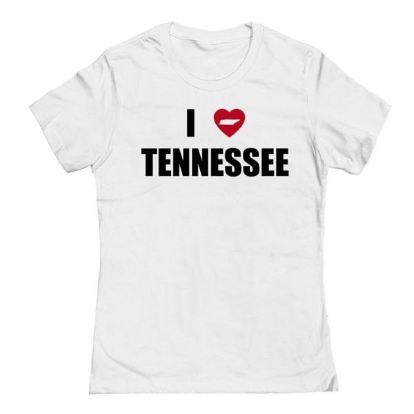 

Футболка Junior'S i Heart Tennessee с графическим принтом Unbranded, белый